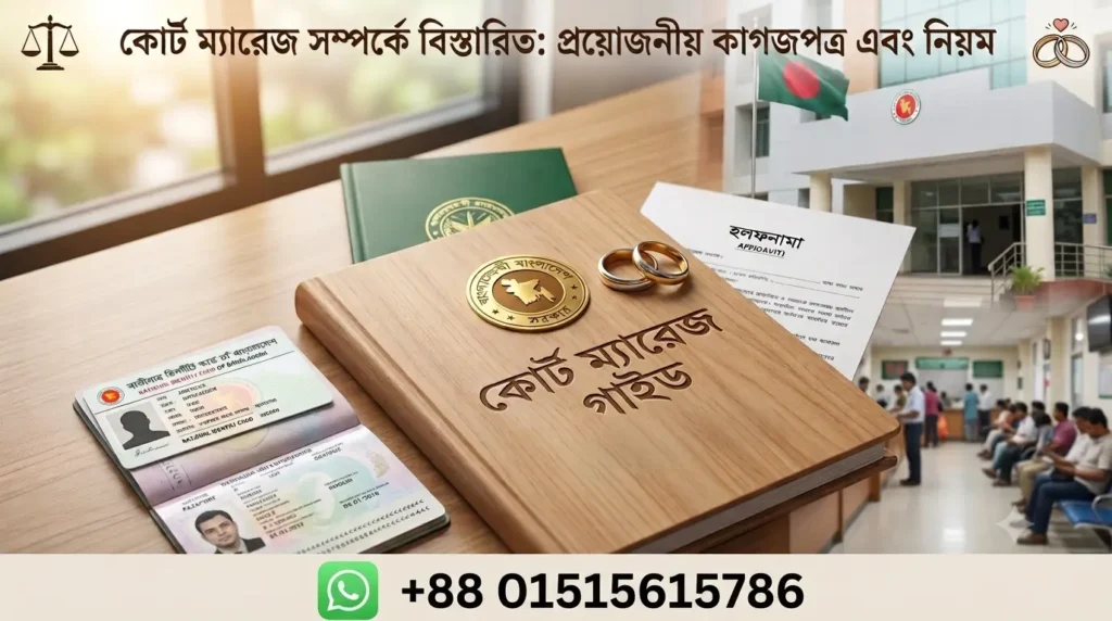 কোর্ট ম্যারেজ করতে কি কি লাগে