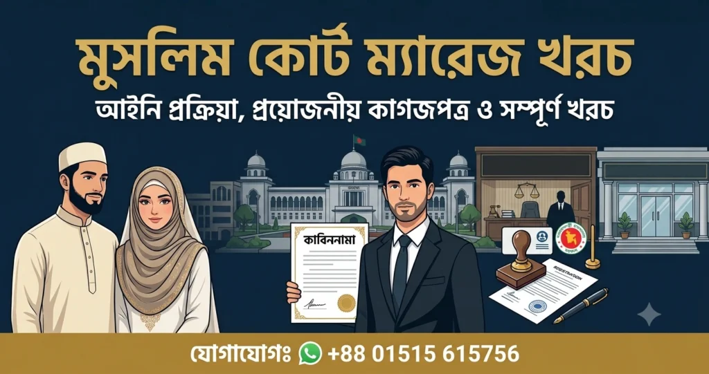 মুসলিম কোর্ট ম্যারেজ খরচ ২০২৬